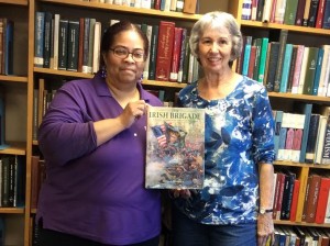 carolyn and book donation